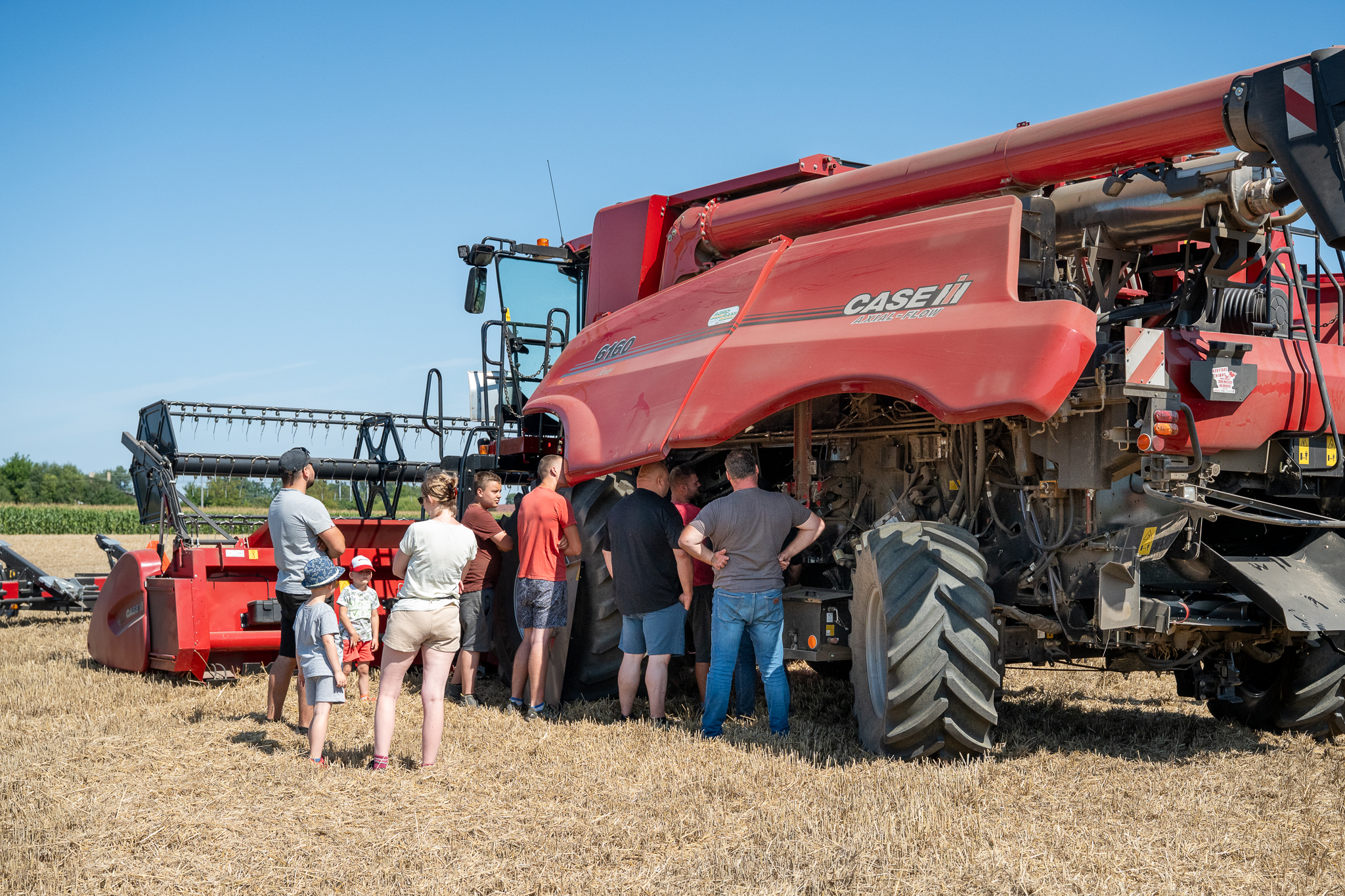 Pokazy polowe kombajnu CASE IH 6160 w Pobiedziskach